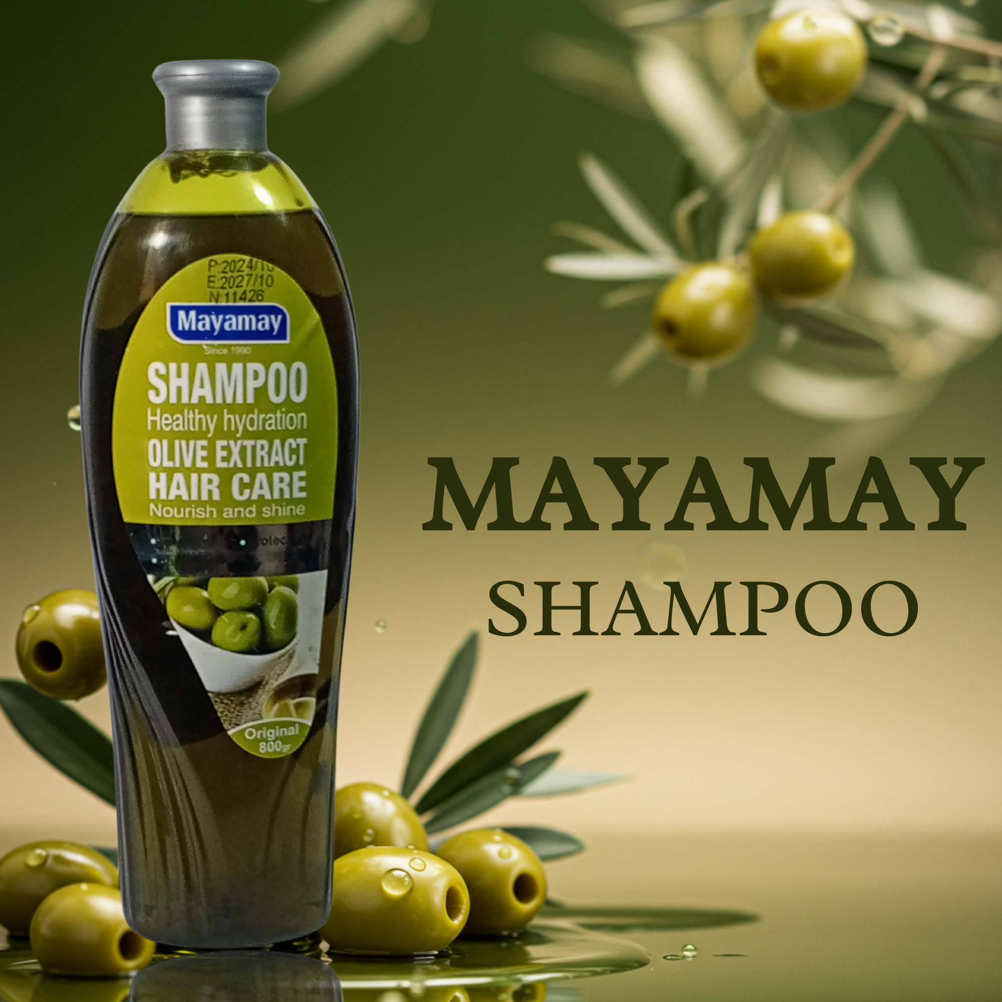 Mayamay Olive Extract Shampoo_800GR _Imported Products