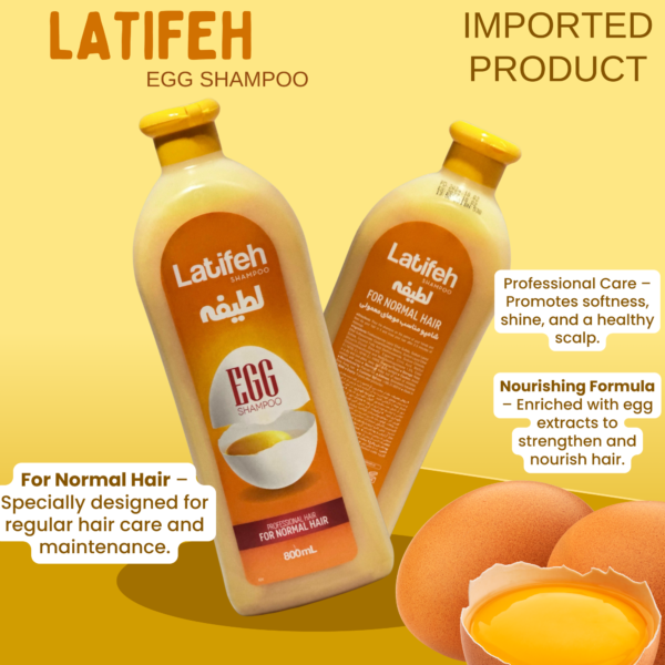 Latifeh Egg Shampoo – Nourishing Care_ 800ml
