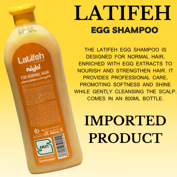 Latifeh Egg Shampoo – Nourishing Care_ 800ml