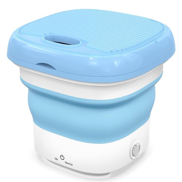Foldable Mini Washing Machine with Dryer – Portable & Semi-Automatic, 9L Capacity (Random Color)