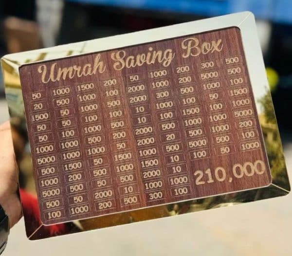 Best Quality Umrah Saving Box – 210,000 Umrah Saving Box